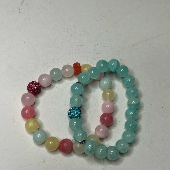 Amazonite & Rose Quartz Multi-Color Bracelet Set - Picture 2 of 3